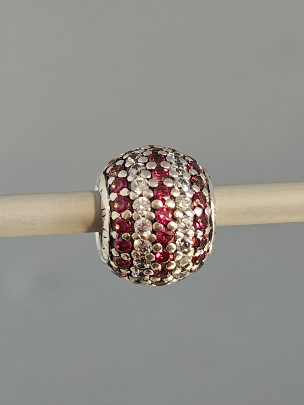 Authentic Pandora Retired Red Nautical Pave Lights Charm – 791172CZR